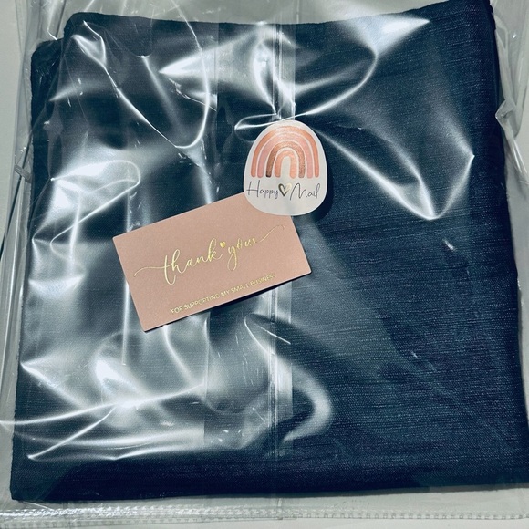 NWOT QUINCE Raw Silk Pillow Cover Navy 20x20 1825 - Picture 7 of 9